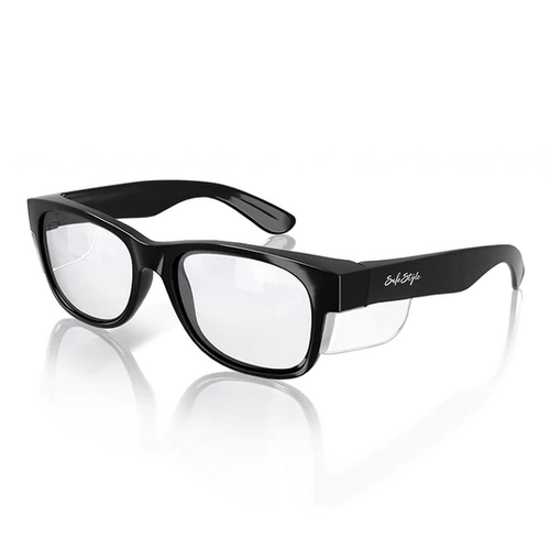 WORKWEAR, SAFETY & CORPORATE CLOTHING SPECIALISTS - Classic Black Frame/Clear UV400
