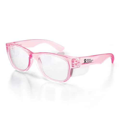 WORKWEAR, SAFETY & CORPORATE CLOTHING SPECIALISTS - Classic Pink Frame/Clear UV400 (Breast Cancer)