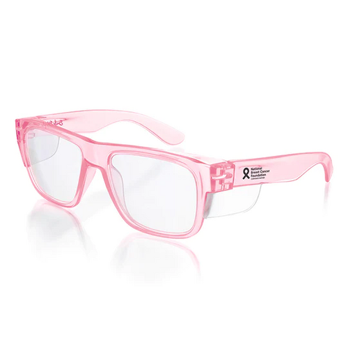 WORKWEAR, SAFETY & CORPORATE CLOTHING SPECIALISTS Fusions Pink Frame/Clear UV400 Lens