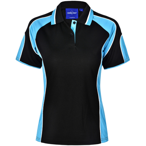 WORKWEAR, SAFETY & CORPORATE CLOTHING SPECIALISTS Ladies' Cooldry Contrast Polo With Sleeve Panel