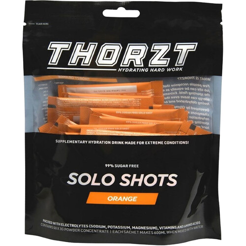 WORKWEAR, SAFETY & CORPORATE CLOTHING SPECIALISTS - Sugar Free Solo Shot - 50 x 3gm Sachets - Orange