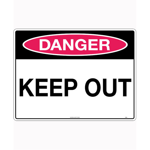 WORKWEAR, SAFETY & CORPORATE CLOTHING SPECIALISTS - 600x400mm - Poly - Danger Keep Out