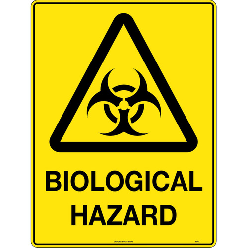 WORKWEAR, SAFETY & CORPORATE CLOTHING SPECIALISTS - 300x225mm - Metal - Caution Biological Hazard