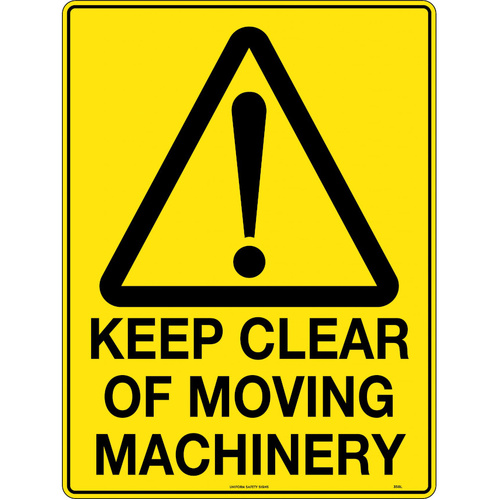 WORKWEAR, SAFETY & CORPORATE CLOTHING SPECIALISTS - 300x225mm - Metal - Keep Clear Of Moving Machinery