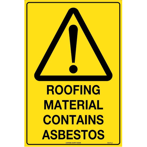 WORKWEAR, SAFETY & CORPORATE CLOTHING SPECIALISTS - 450x300mm - Metal - Roofing Material Contains Asbestos