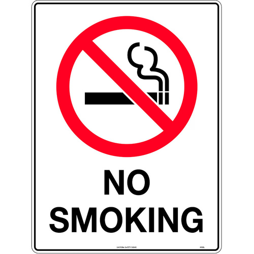 WORKWEAR, SAFETY & CORPORATE CLOTHING SPECIALISTS - 450x200mm - Metal - No Smoking