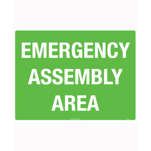 WORKWEAR, SAFETY & CORPORATE CLOTHING SPECIALISTS 600x400mm - Metal - Emergency Assembly Area