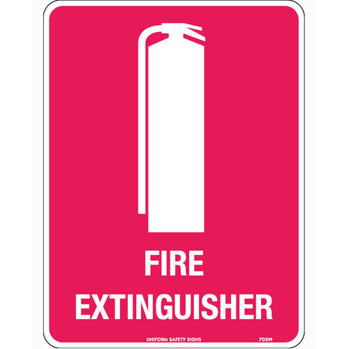 WORKWEAR, SAFETY & CORPORATE CLOTHING SPECIALISTS 225x150mm - Metal - Fire Extinguisher (with pictogram)