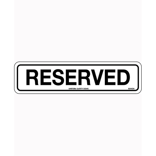 WORKWEAR, SAFETY & CORPORATE CLOTHING SPECIALISTS - 200x50mm - Self Adhesive - Packet of 4 - Reserved