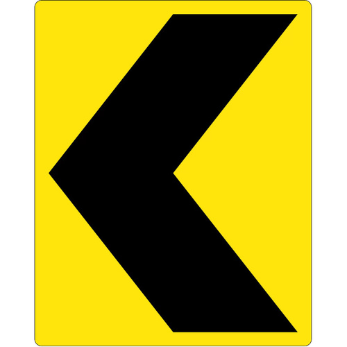 WORKWEAR, SAFETY & CORPORATE CLOTHING SPECIALISTS - 900x1100mm - Aluminium - Class 1 Reflective - Chevron Hazard Marker