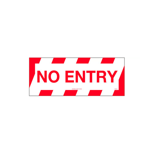 WORKWEAR, SAFETY & CORPORATE CLOTHING SPECIALISTS - 450x200mm - Anti Slip Floor Graphics - No Entry