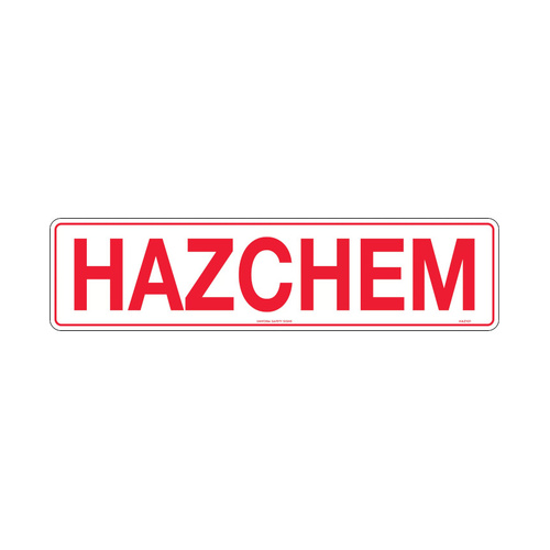 WORKWEAR, SAFETY & CORPORATE CLOTHING SPECIALISTS - 600x150mm - Poly - Hazchem