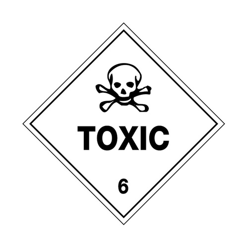 WORKWEAR, SAFETY & CORPORATE CLOTHING SPECIALISTS - 100x100mm - Self Adhesive - Pkt of 6 - Toxic 6