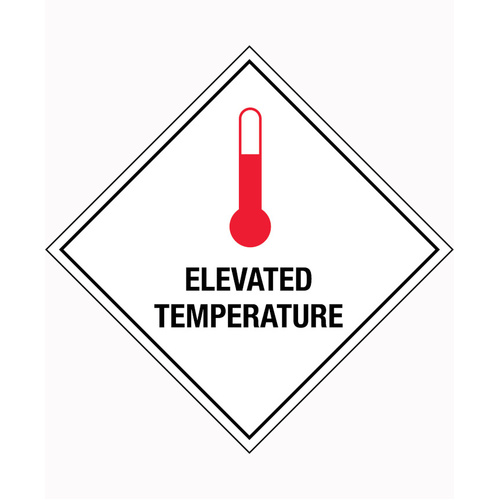 WORKWEAR, SAFETY & CORPORATE CLOTHING SPECIALISTS - 100x100mm - Self Adhesive - Pkt of 6 - Elevated Temperature