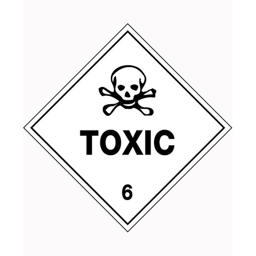 WORKWEAR, SAFETY & CORPORATE CLOTHING SPECIALISTS - 150x150mm - Self Adhesive - Pkt of 5 - Toxic 6