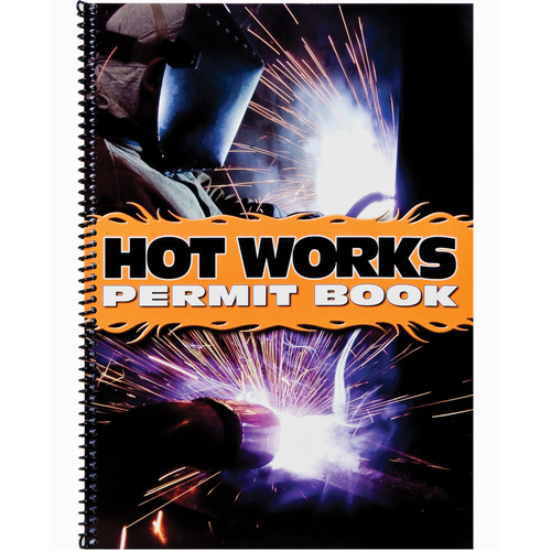 WORKWEAR, SAFETY & CORPORATE CLOTHING SPECIALISTS - Hot Works Permit Logbook - A4 Size
