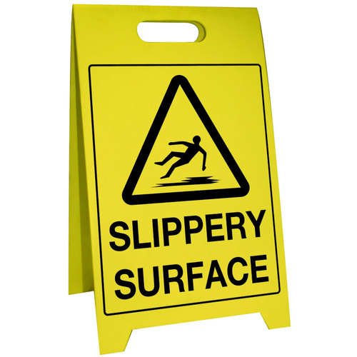WORKWEAR, SAFETY & CORPORATE CLOTHING SPECIALISTS - 500x300mm - Corflute Sign Stands - Slippery Surface