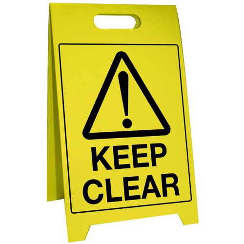 WORKWEAR, SAFETY & CORPORATE CLOTHING SPECIALISTS - 500x300mm - Corflute Sign Stands - Keep Clear