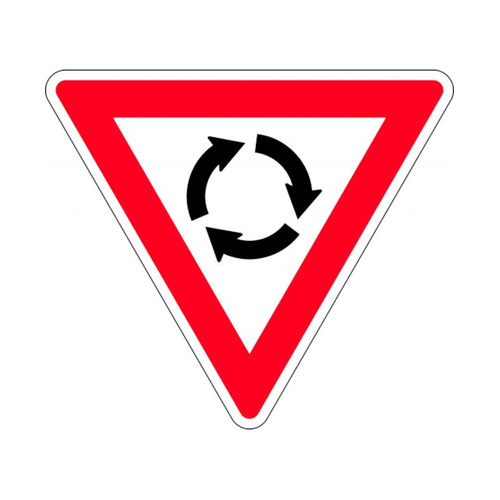 WORKWEAR, SAFETY & CORPORATE CLOTHING SPECIALISTS - 900mm Triangle - Aluminium, Class 1 - Roundabout