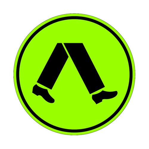 WORKWEAR, SAFETY & CORPORATE CLOTHING SPECIALISTS - 900mm Diam - Class 1 - Aluminium - Pedestrian Crossing