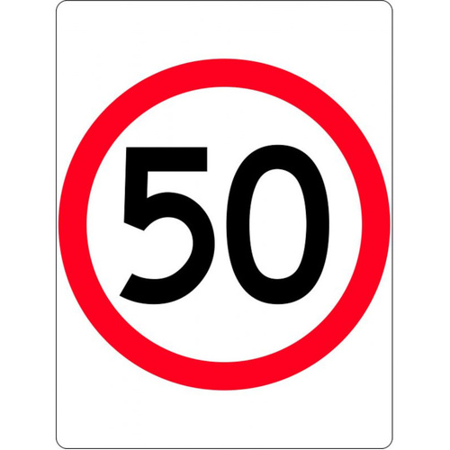 WORKWEAR, SAFETY & CORPORATE CLOTHING SPECIALISTS - 1200x1600mm- Class 1 - Aluminium - 50 Speed Restriction