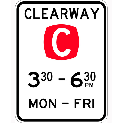 WORKWEAR, SAFETY & CORPORATE CLOTHING SPECIALISTS 900x1200mm - Class 2 - Aluminium - Clearway (Double Periods)
