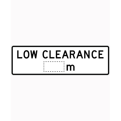 WORKWEAR, SAFETY & CORPORATE CLOTHING SPECIALISTS 1950x600mm - Class 1 - Aluminium - Low Clearance _._m