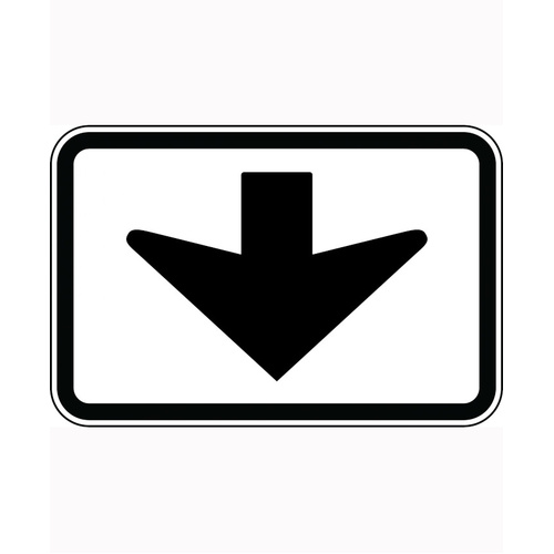 WORKWEAR, SAFETY & CORPORATE CLOTHING SPECIALISTS 600x400mm - Class 1  - Aluminium - Overhead Arrow