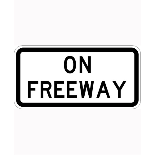 WORKWEAR, SAFETY & CORPORATE CLOTHING SPECIALISTS 750x375mm - Class 1 - Aluminium - On Freeway