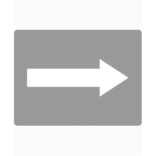 WORKWEAR, SAFETY & CORPORATE CLOTHING SPECIALISTS 600x400mm - Poly Stencil - Arrow