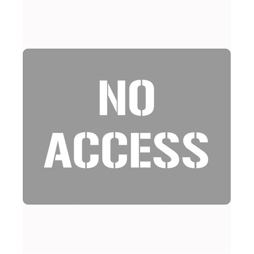 WORKWEAR, SAFETY & CORPORATE CLOTHING SPECIALISTS 600x400mm - Poly Stencil - No Access
