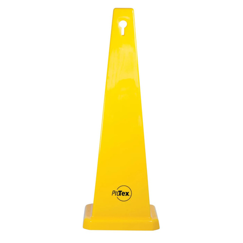 WORKWEAR, SAFETY & CORPORATE CLOTHING SPECIALISTS - 890mm Safety Cone - Blank Yellow
