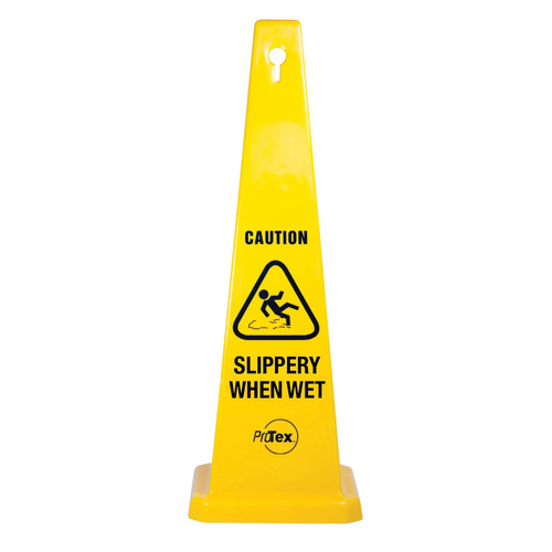 WORKWEAR, SAFETY & CORPORATE CLOTHING SPECIALISTS - 890mm Safety Cone - Slippery When Wet