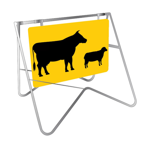WORKWEAR, SAFETY & CORPORATE CLOTHING SPECIALISTS - 900x600mm - Class 1 - Swing Stand and Sign - Stock Picto