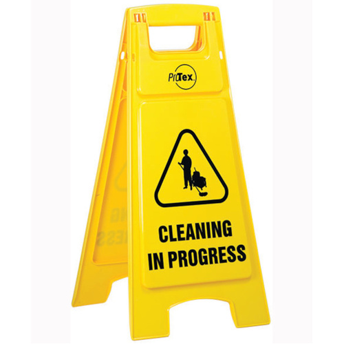 WORKWEAR, SAFETY & CORPORATE CLOTHING SPECIALISTS Economy Plastic A-Frame - Cleaning In Progress