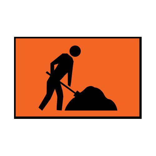 WORKWEAR, SAFETY & CORPORATE CLOTHING SPECIALISTS - 900x600mm - Boxed Edge - Cl.1 - Symbolic Worker