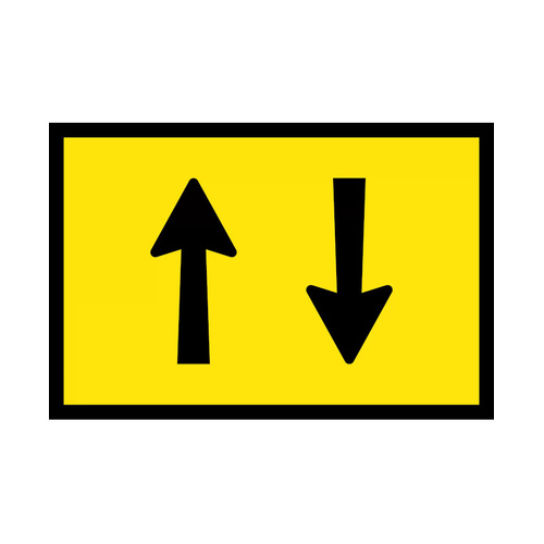 WORKWEAR, SAFETY & CORPORATE CLOTHING SPECIALISTS - 900x600mm - Boxed Edge - Cl.1 - Two Way Traffic