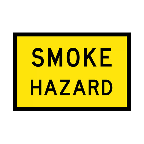WORKWEAR, SAFETY & CORPORATE CLOTHING SPECIALISTS - 900x600mm - Boxed Edge - Cl.1 - Smoke Hazard