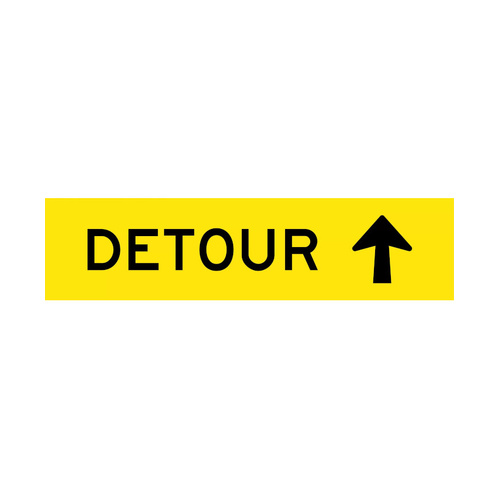 WORKWEAR, SAFETY & CORPORATE CLOTHING SPECIALISTS - 1200x300mm - Corflute - Cl.1 - Detour (Arrow Up)