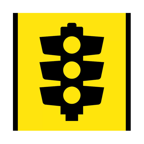 WORKWEAR, SAFETY & CORPORATE CLOTHING SPECIALISTS - 600x600mm - Class 1 - Corflute - Traffic Signals