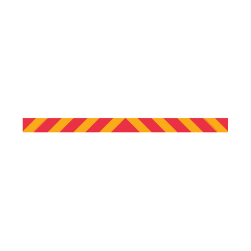 WORKWEAR, SAFETY & CORPORATE CLOTHING SPECIALISTS - 1800x200mm - Metal - Cl.2 - 1 piece - Candy Stripes