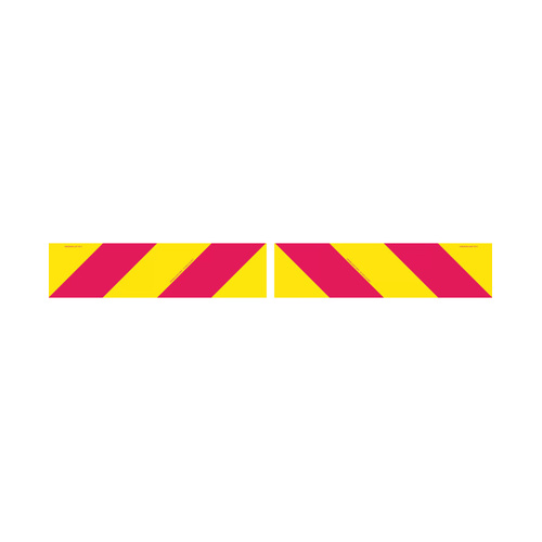 WORKWEAR, SAFETY & CORPORATE CLOTHING SPECIALISTS - 400x100mm - Class 1 - Metal - Pair Candy Stripes