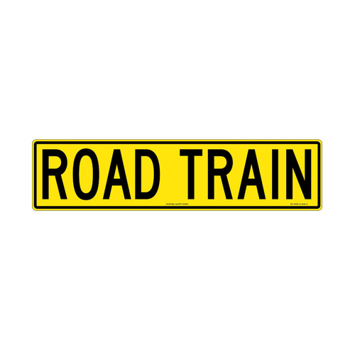 WORKWEAR, SAFETY & CORPORATE CLOTHING SPECIALISTS - 1020x250mm - Metal - Cl.2 - Road Train