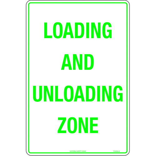 WORKWEAR, SAFETY & CORPORATE CLOTHING SPECIALISTS - 450x300mm - Metal - Loading And Unloading Zone