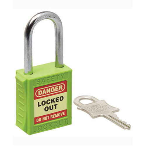 WORKWEAR, SAFETY & CORPORATE CLOTHING SPECIALISTS 42mm Premium Green Safety Lockout