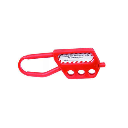 WORKWEAR, SAFETY & CORPORATE CLOTHING SPECIALISTS - Economy Red Nylon Lockout Hasp (3 Hole)