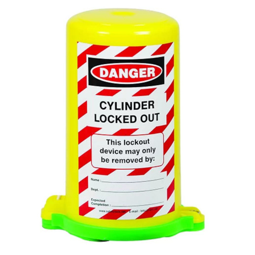 WORKWEAR, SAFETY & CORPORATE CLOTHING SPECIALISTS - Cylinder Lockout - Danger Cylinder Locked Out  (Green)