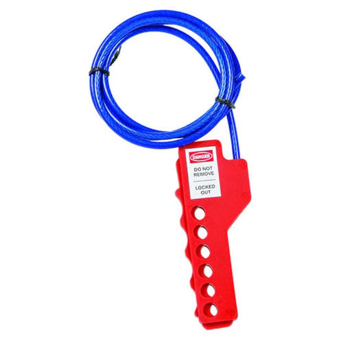 WORKWEAR, SAFETY & CORPORATE CLOTHING SPECIALISTS - Adjustable Cable Lockout - 1 Metre Cable