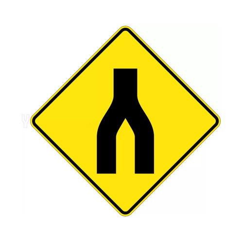 WORKWEAR, SAFETY & CORPORATE CLOTHING SPECIALISTS - 750x750mm - Aluminium - Class 1 Reflective - End Divided Road