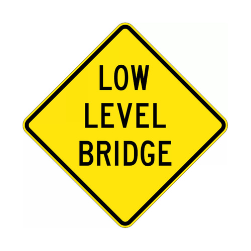 WORKWEAR, SAFETY & CORPORATE CLOTHING SPECIALISTS - 900x900mm - Aluminium - Class 1 Reflective - Low Level Bridge